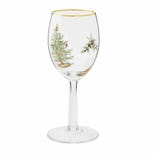 Christmas Tree Set of 4 Wine Glasses