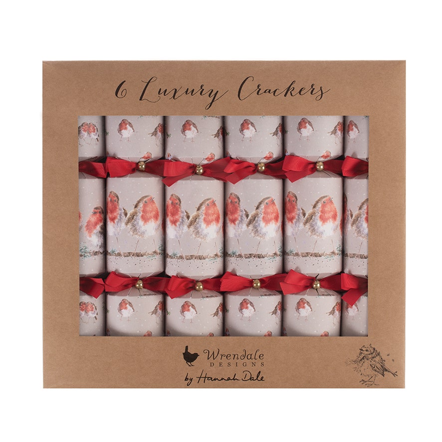 Wrendale Designs Robin Set of 6 Crackers