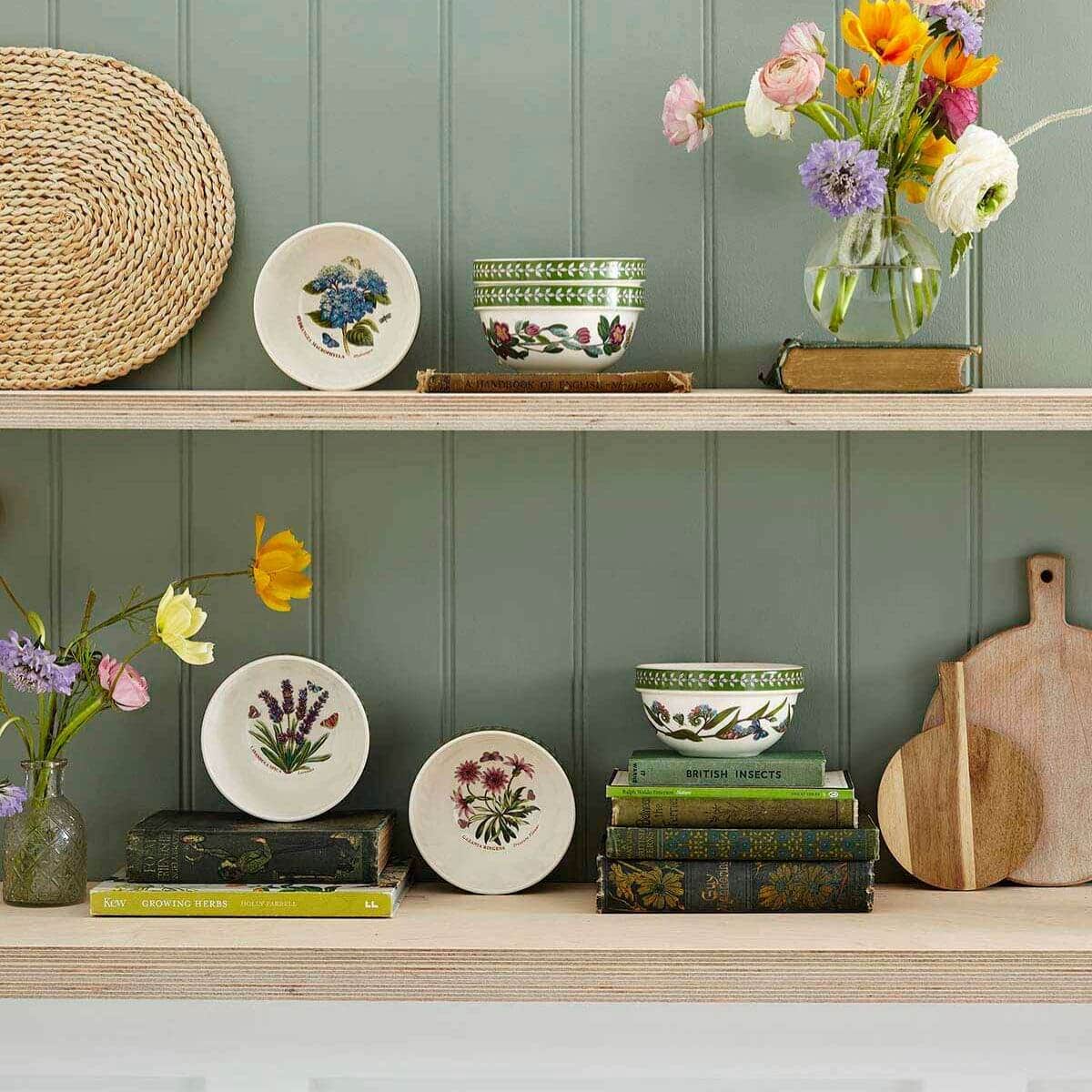 Botanic Garden Etchings Set of 6, 5.5 inch Stacking Bowls