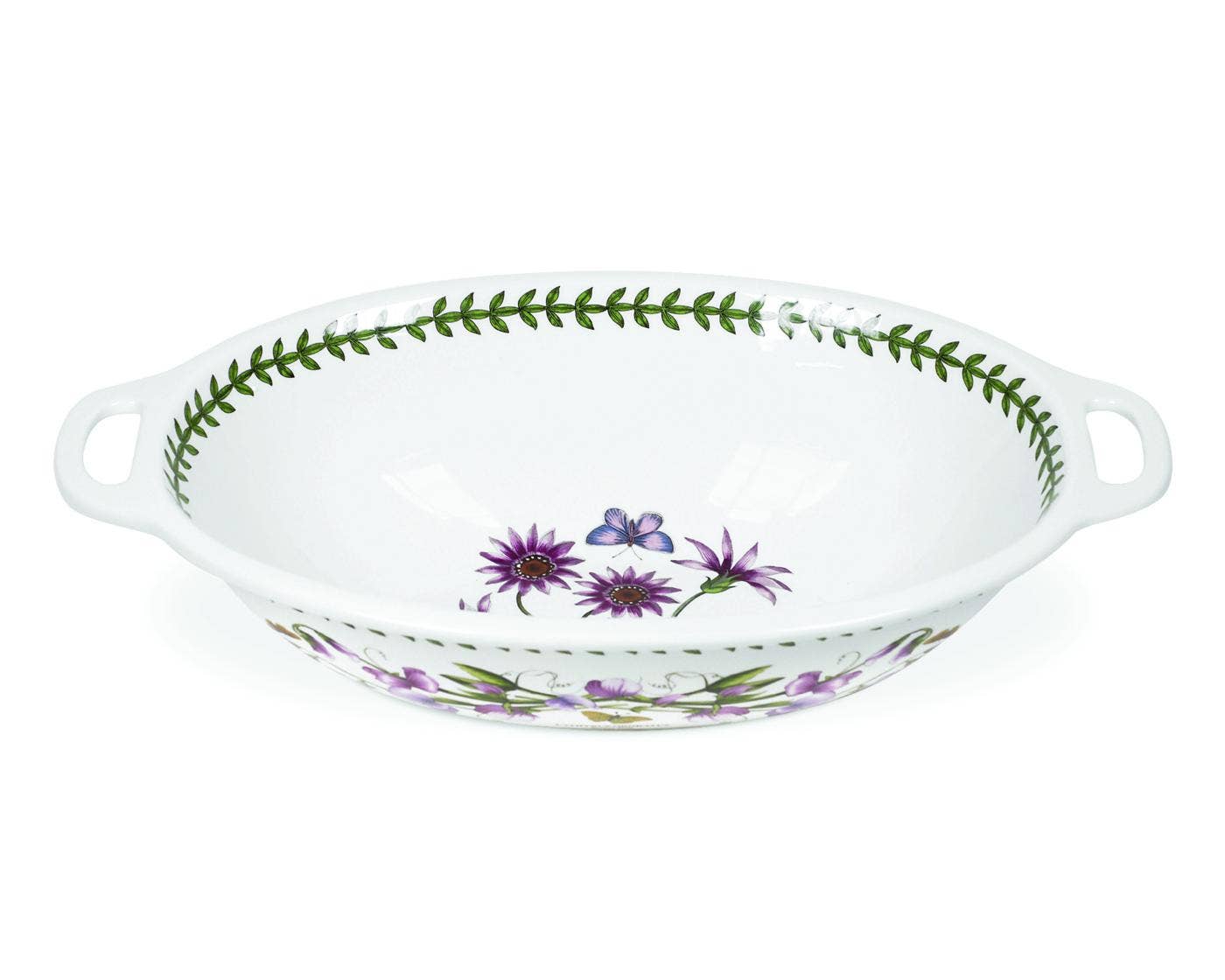 Portmeirion Botanic Garden Oval Handled Bowl  15 inch    