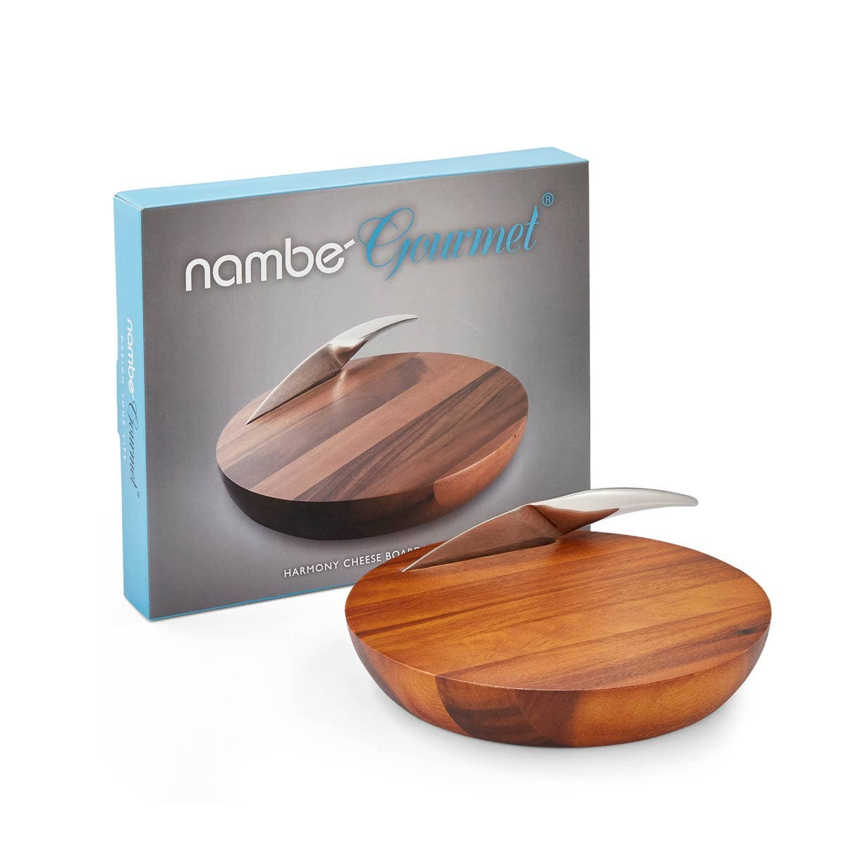 Nambé Harmony Cheese Board with Knife