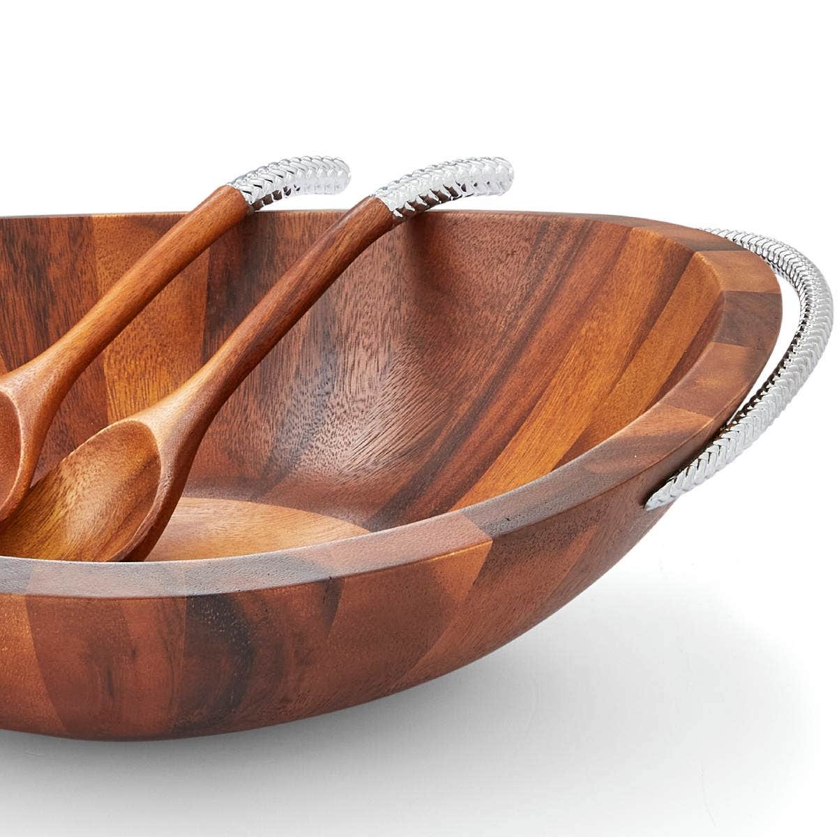 Nambé Braid Salad Bowl & Servers