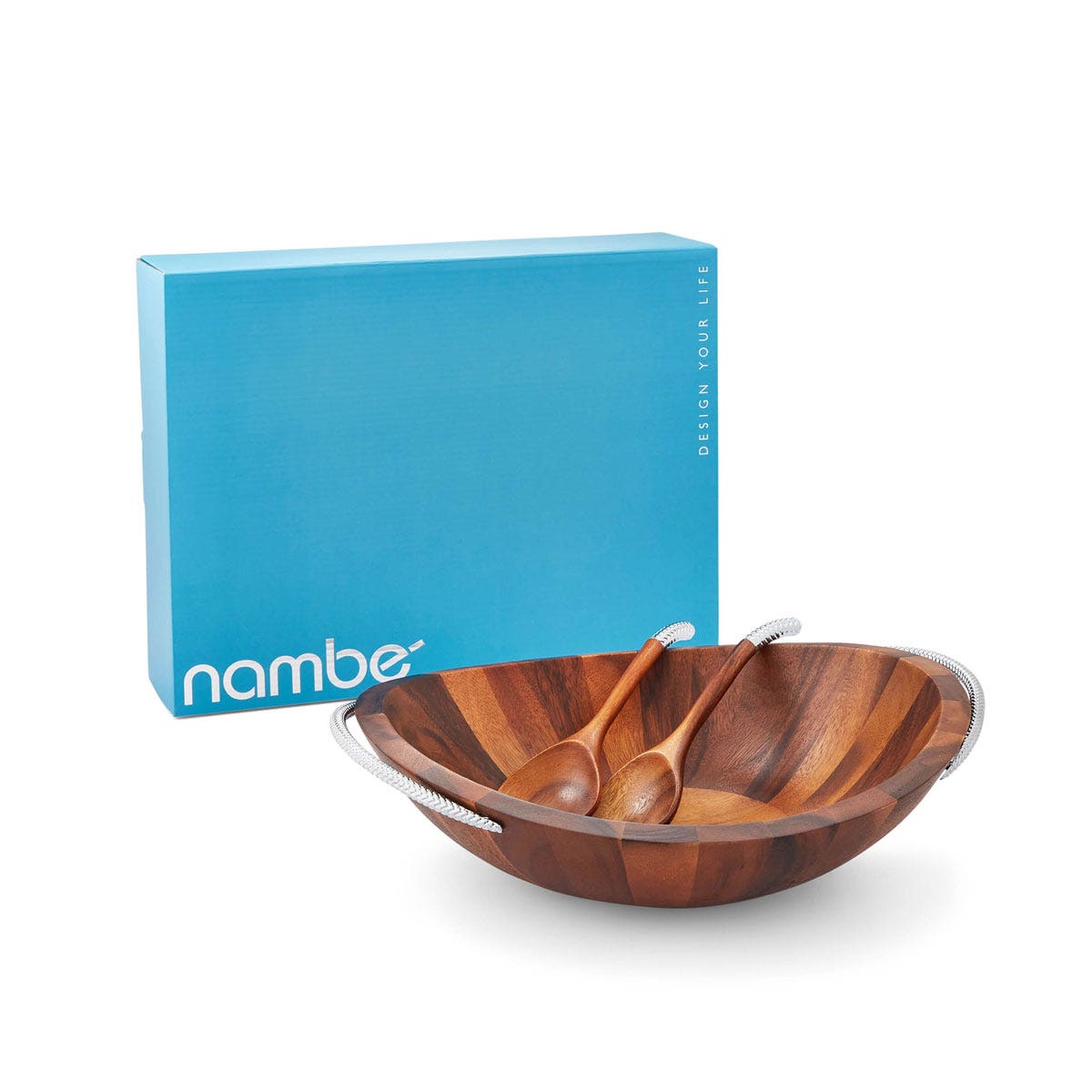 Nambé Braid Salad Bowl & Servers