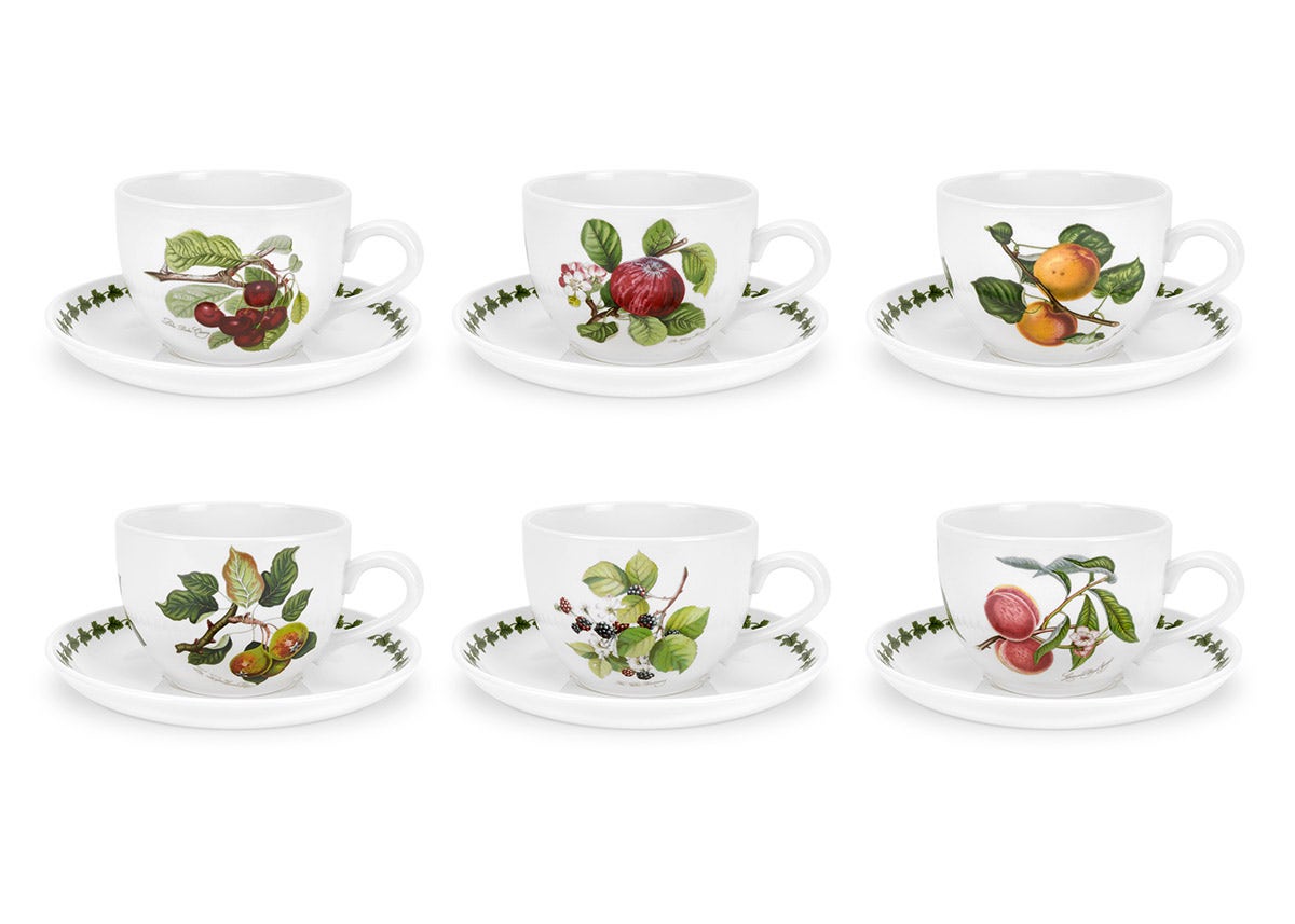 Pomona Set of 6 Jumbo Cups & Saucers