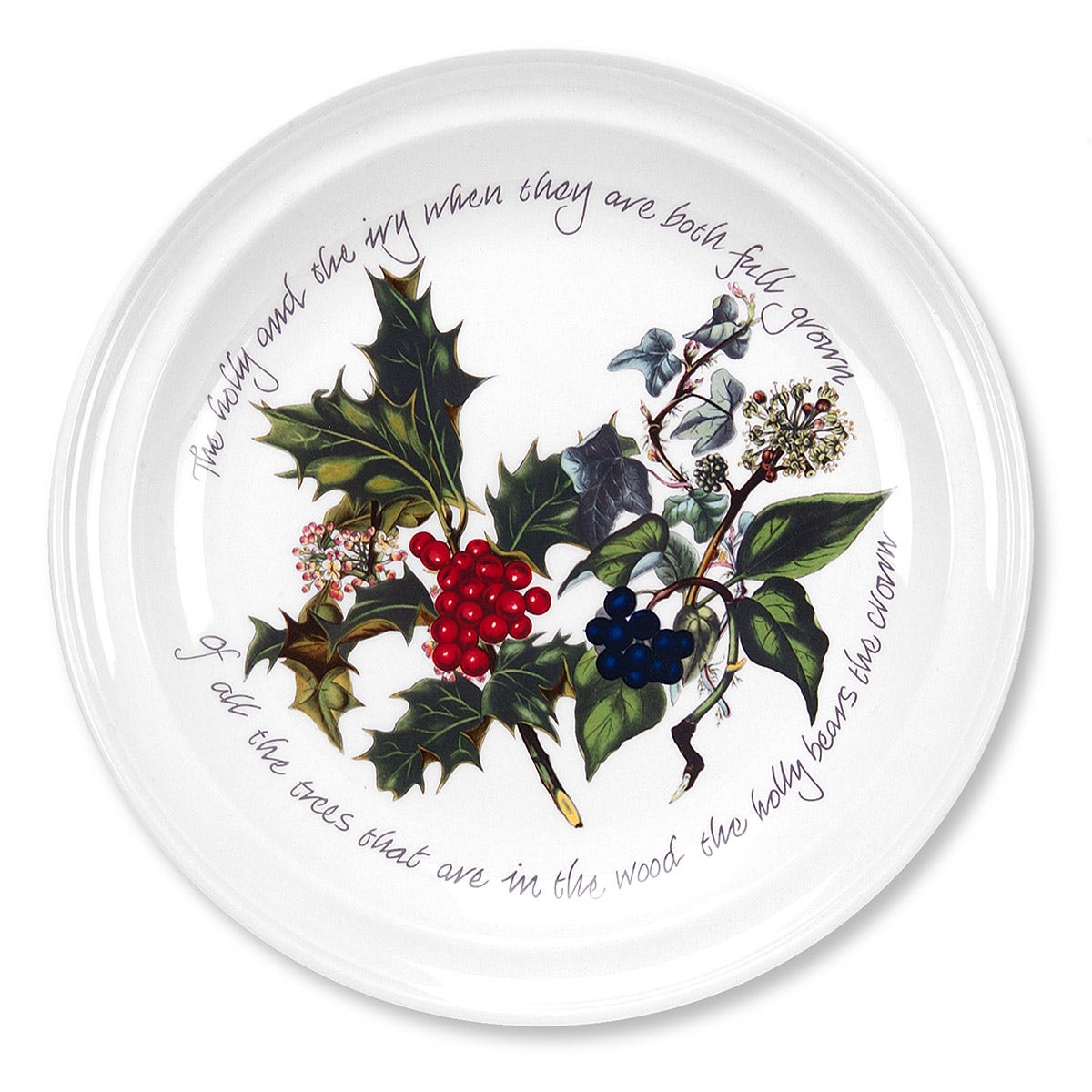 The Holly and the Ivy Plate Set, 20cm