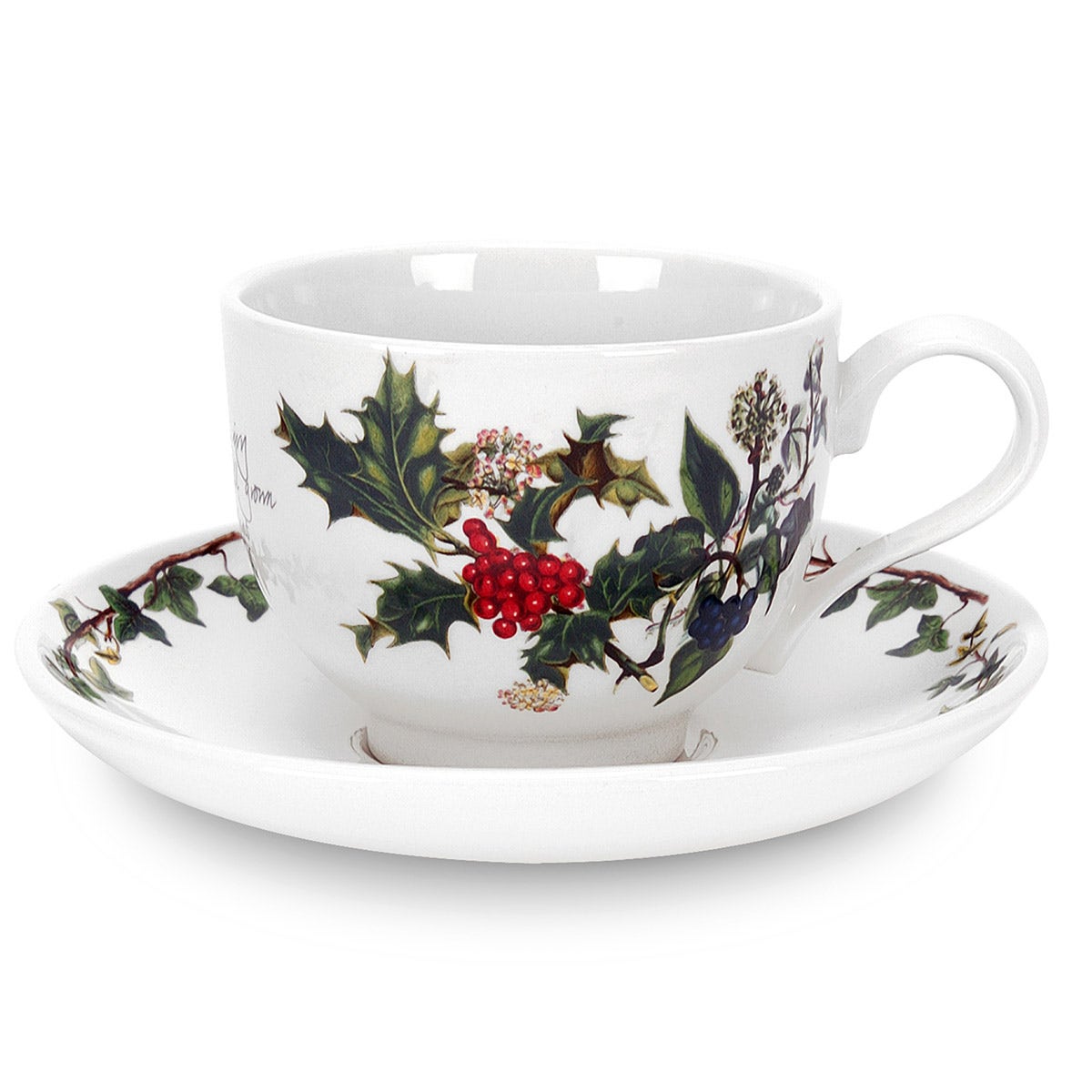 The Holly and the Ivy Teacup & Saucer