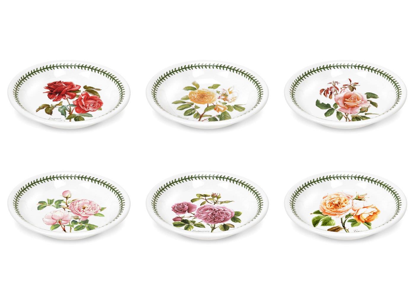 Botanic Roses Set of 6 Pasta Bowls