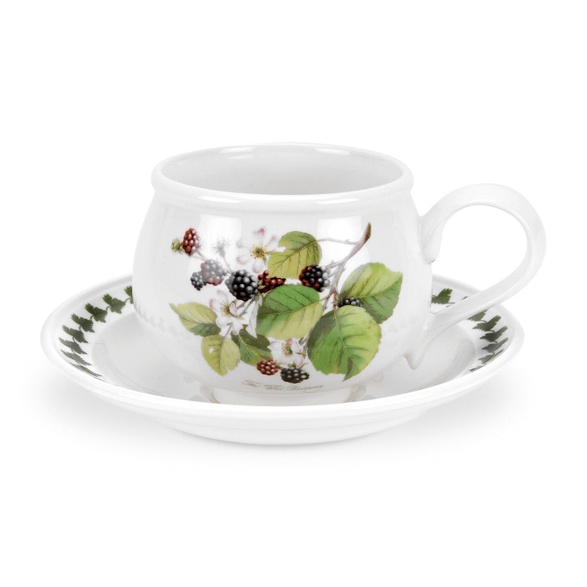 Pomona Blackberry Teacup & Saucer