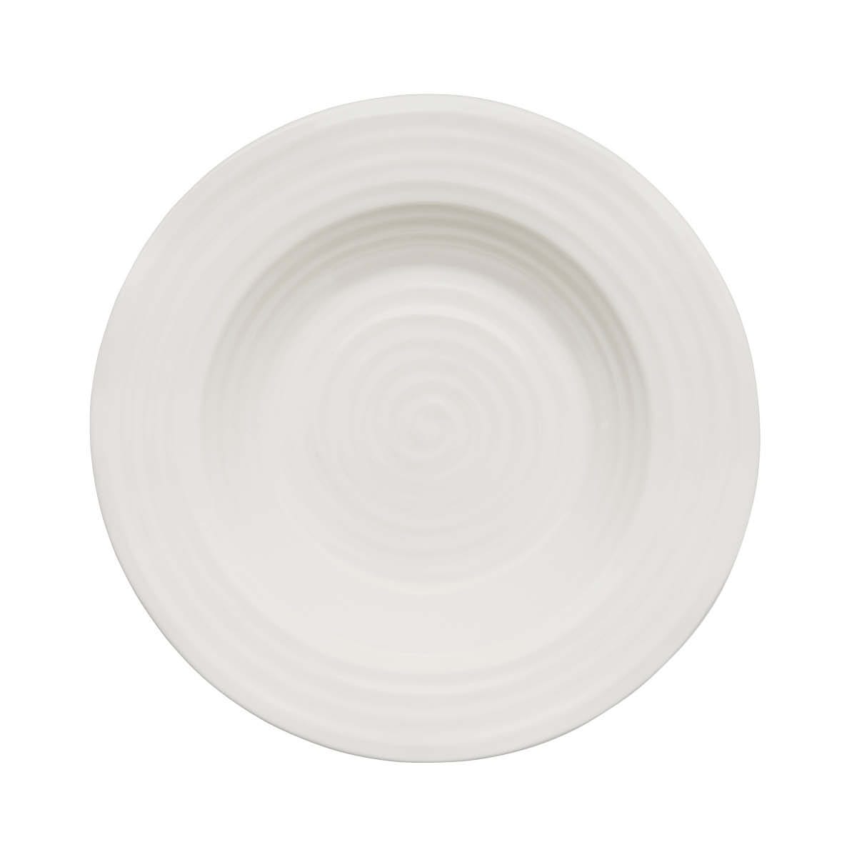 Sophie Conran Set of 4 Rimmed Soup Plates, White