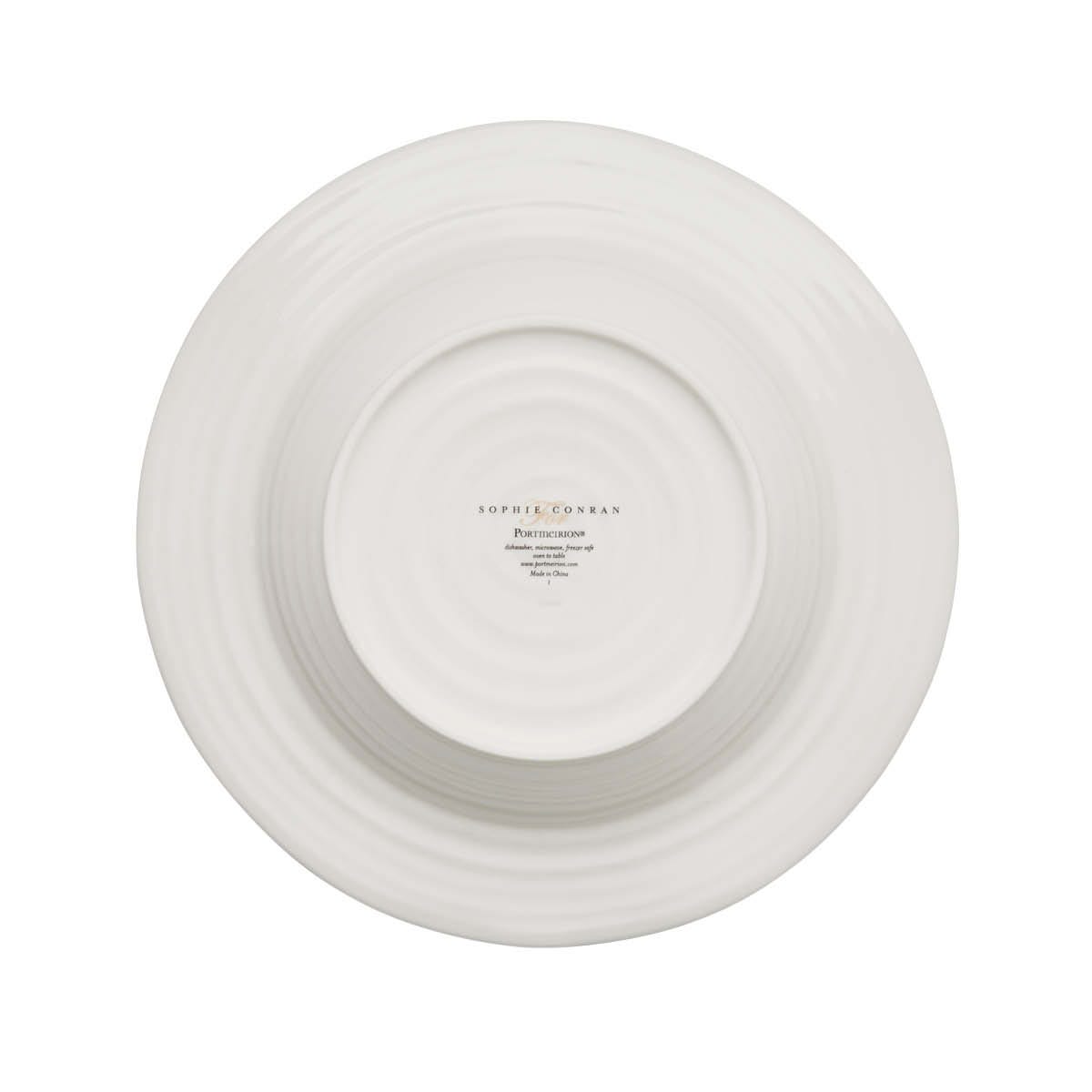 Sophie Conran Set of 4 Rimmed Soup Plates, White