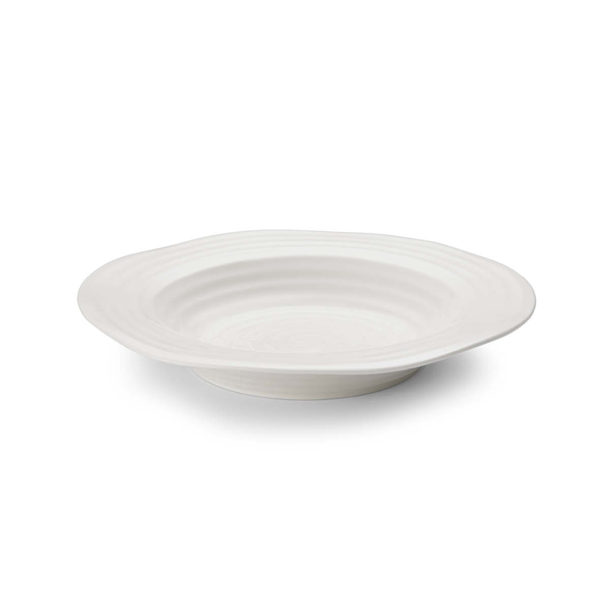 Sophie Conran Set of 4 Rimmed Soup Plates, White