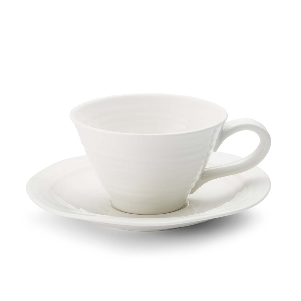 Sophie Conran Set of 4 Teacup & Saucer, White