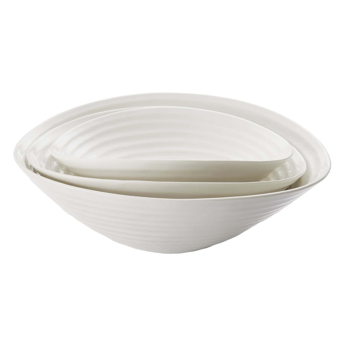 Sophie Conran Set of 3 Salad Bowls, White