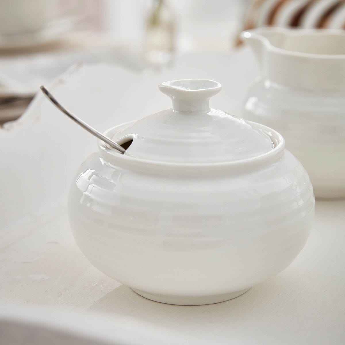 Sophie Conran Covered Sugar Bowl, White