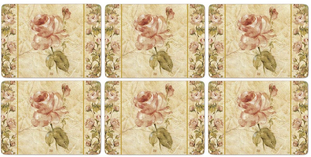 Antique Rose Linen Set of 6 Placemats