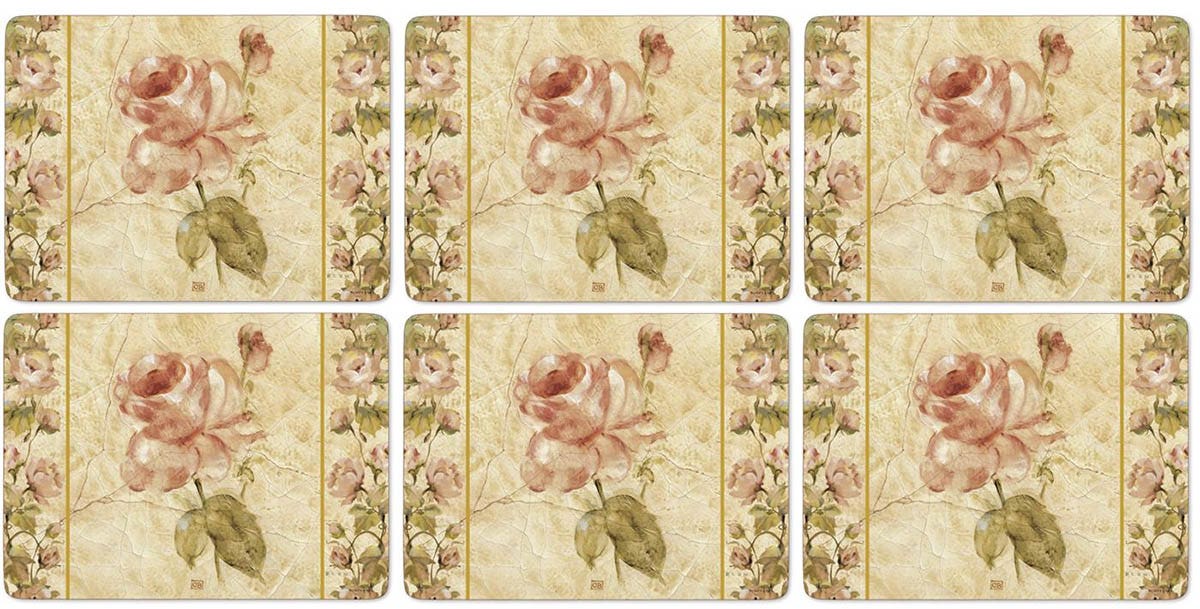 Antique Rose Linen Set of 6 Placemats