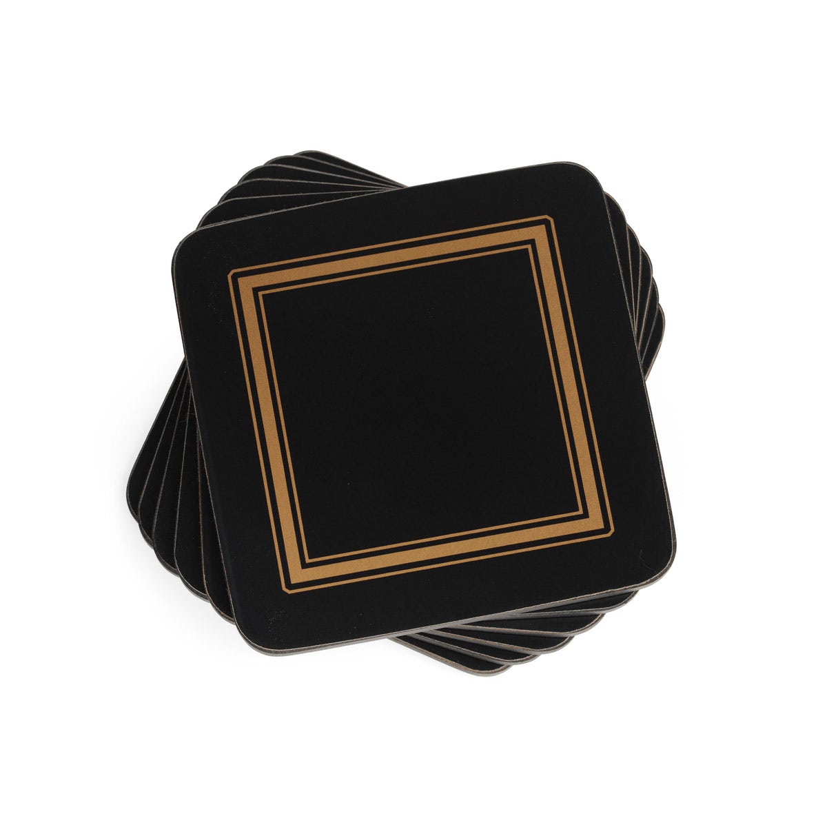 Classic Black Set of 6 Coasters