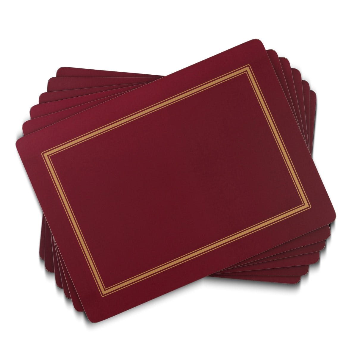 Classic Burgundy Set of 6 Placemats