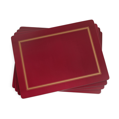 Classic Burgundy Set of 4 Placemats