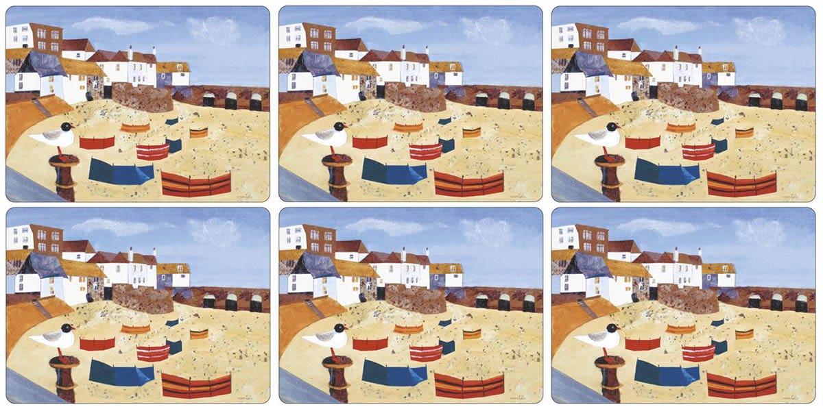 St Ives Windbreak Set of 6 Placemats