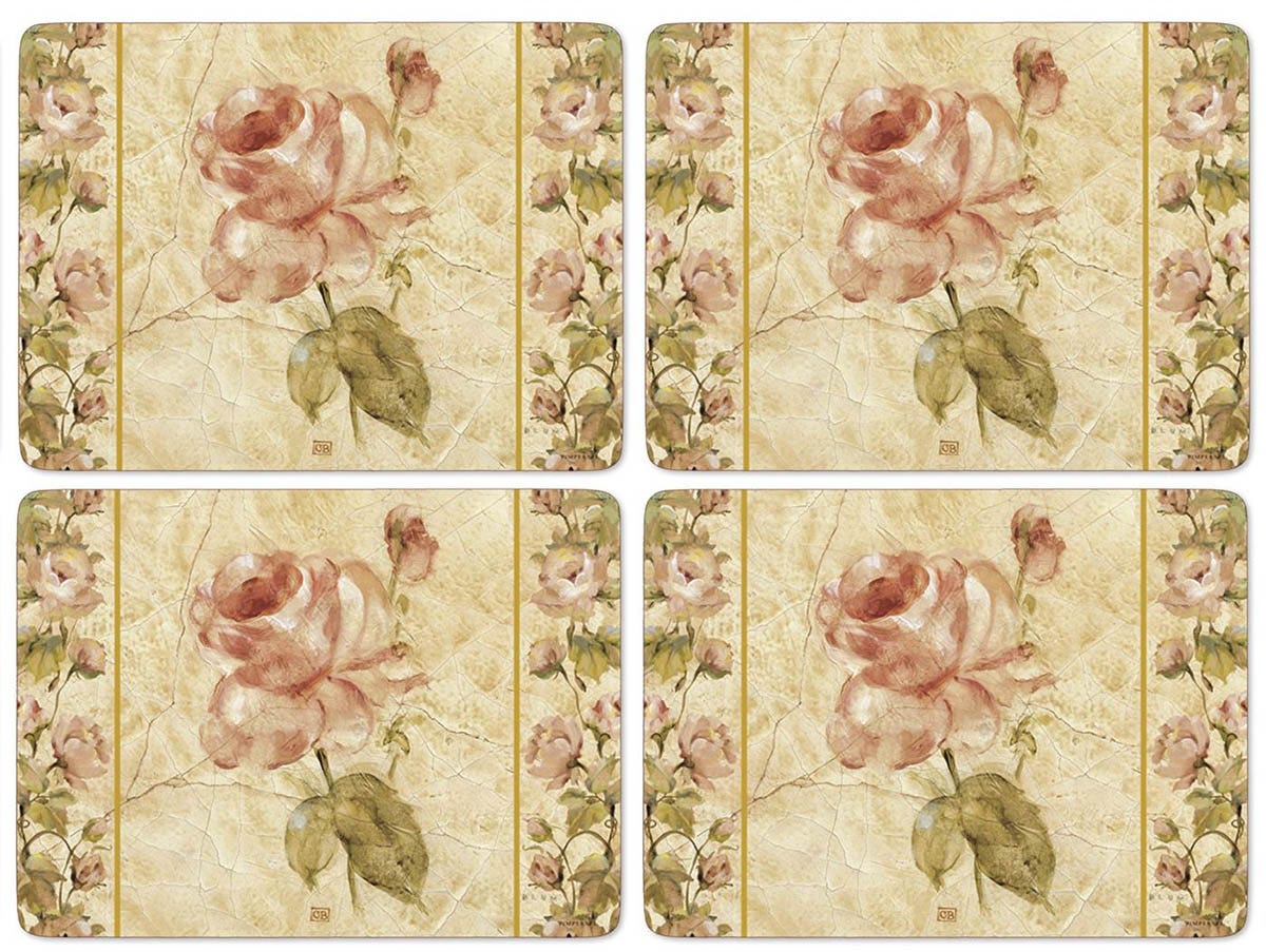 Antique Rose Set of 4 Placemats