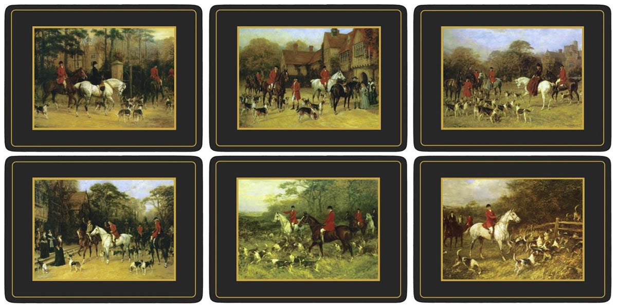 Tally Ho Set of 6 Placemats