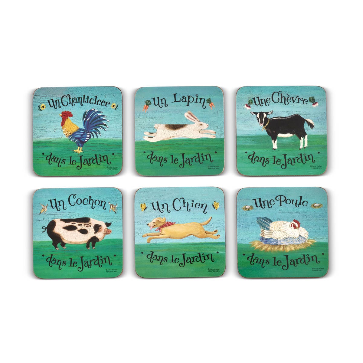 Dans Le Jardin Set of 6 Coasters