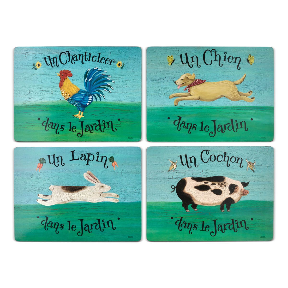 Dans Le Jardin Set of 4 Placemats