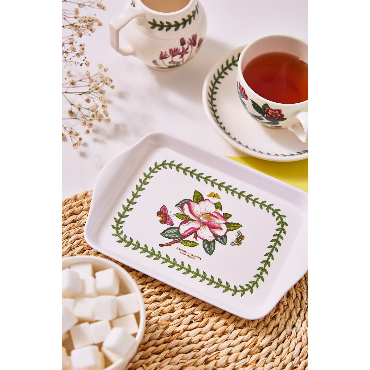 Botanic Garden Magnolia Melamine Scatter Tray