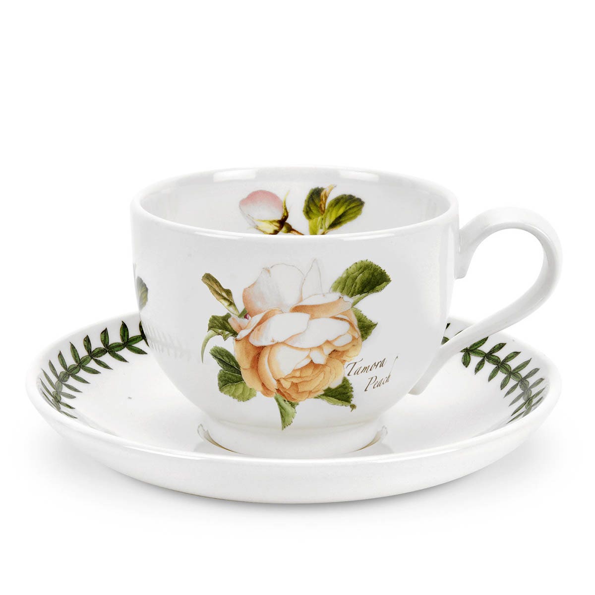 Botanic Roses Tamora Peach Tea Cup & Saucer