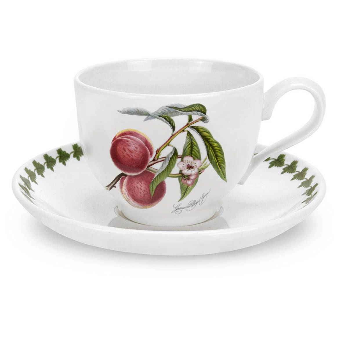 Pomona Peach Teacup & Saucer