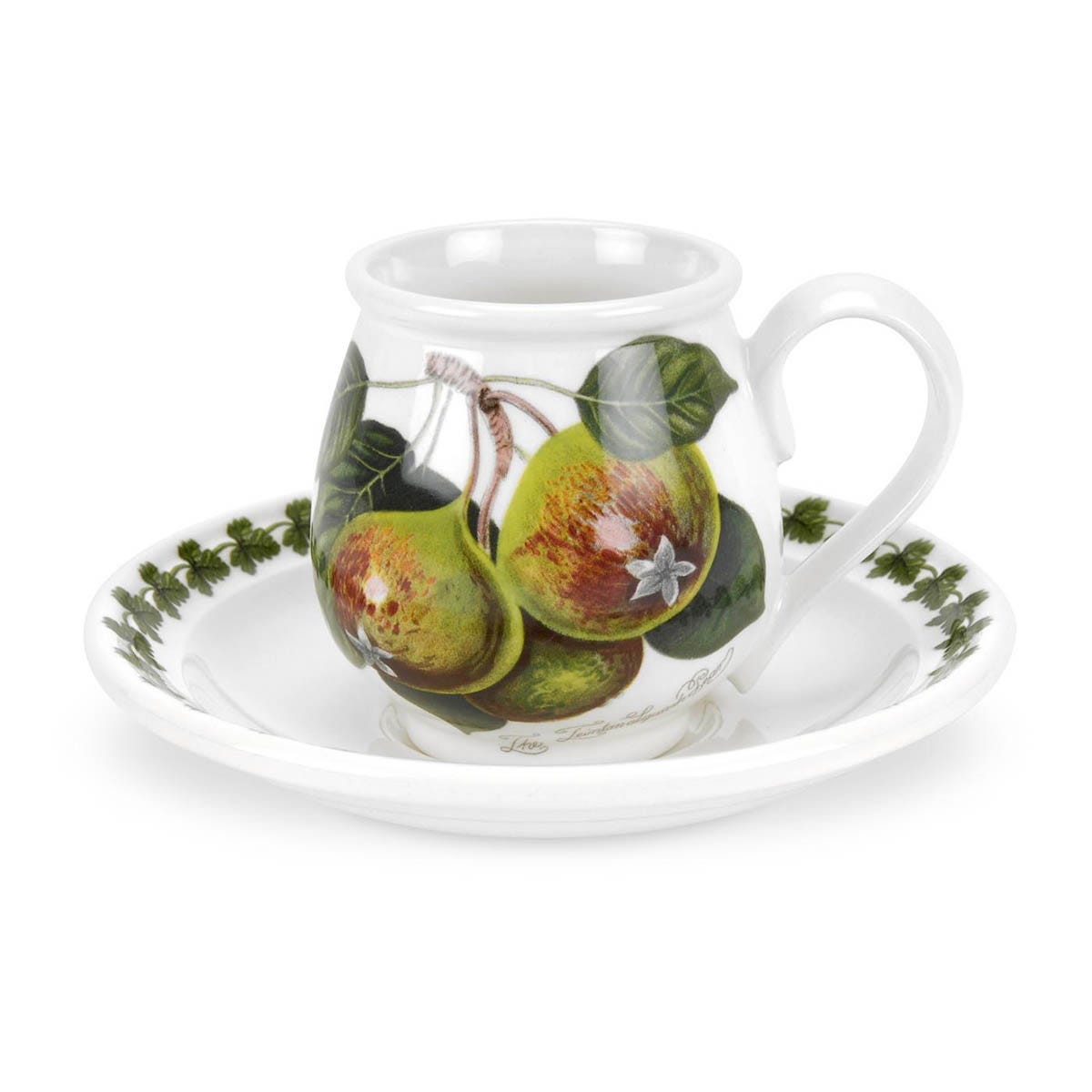 Pomona Pear Mocha Coffee Cup & Saucer