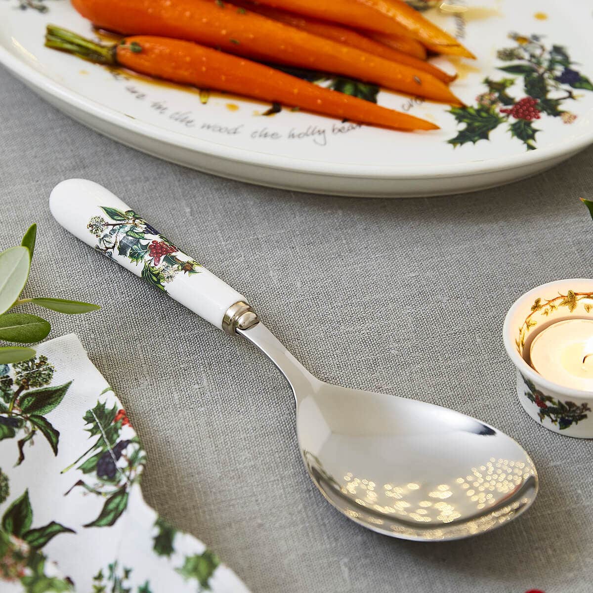 The Holly and the Ivy Large Serving Spoon