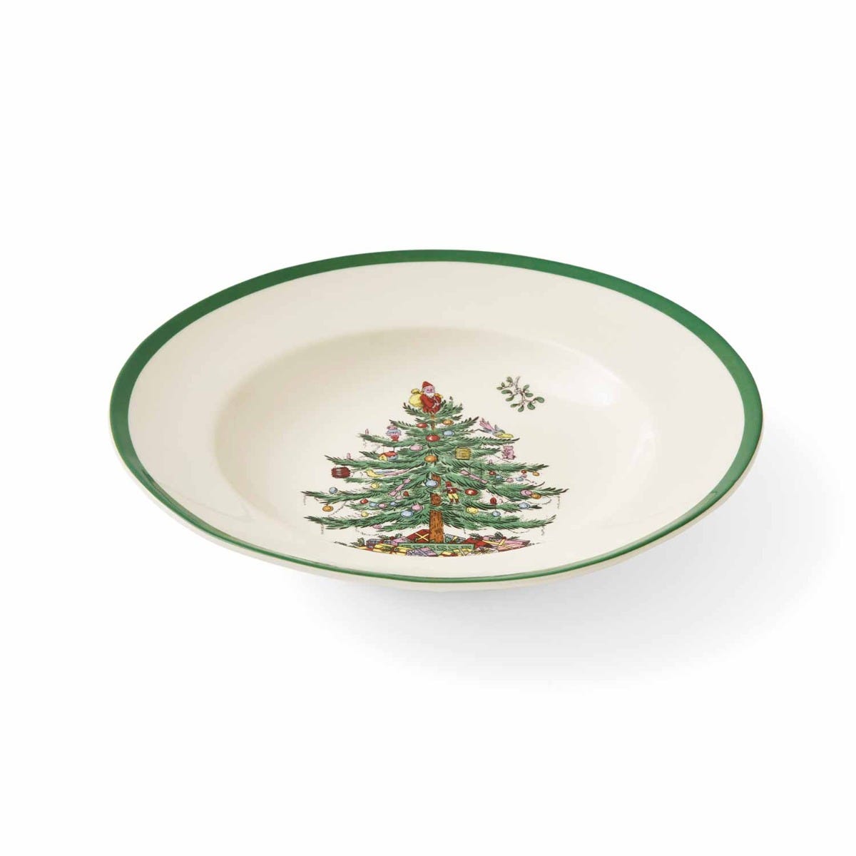 Christmas Tree Set of 4 Soup Plates