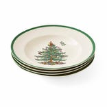 Christmas Tree Set of 4 Soup Plates