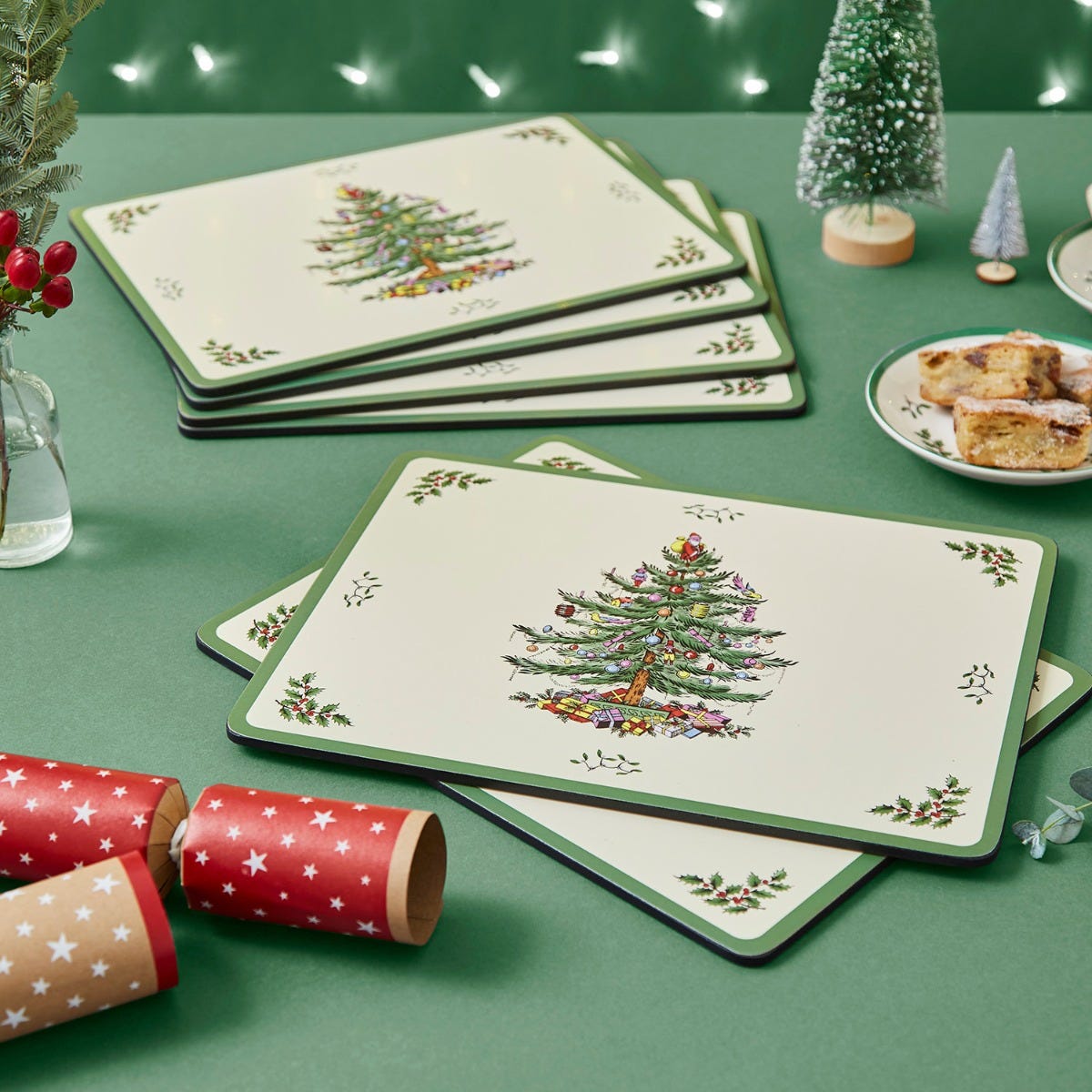 Christmas Tree Set of 6 Placemats