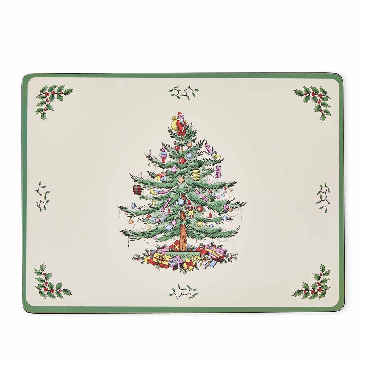 Christmas Tree Set of 4 Large Placemats