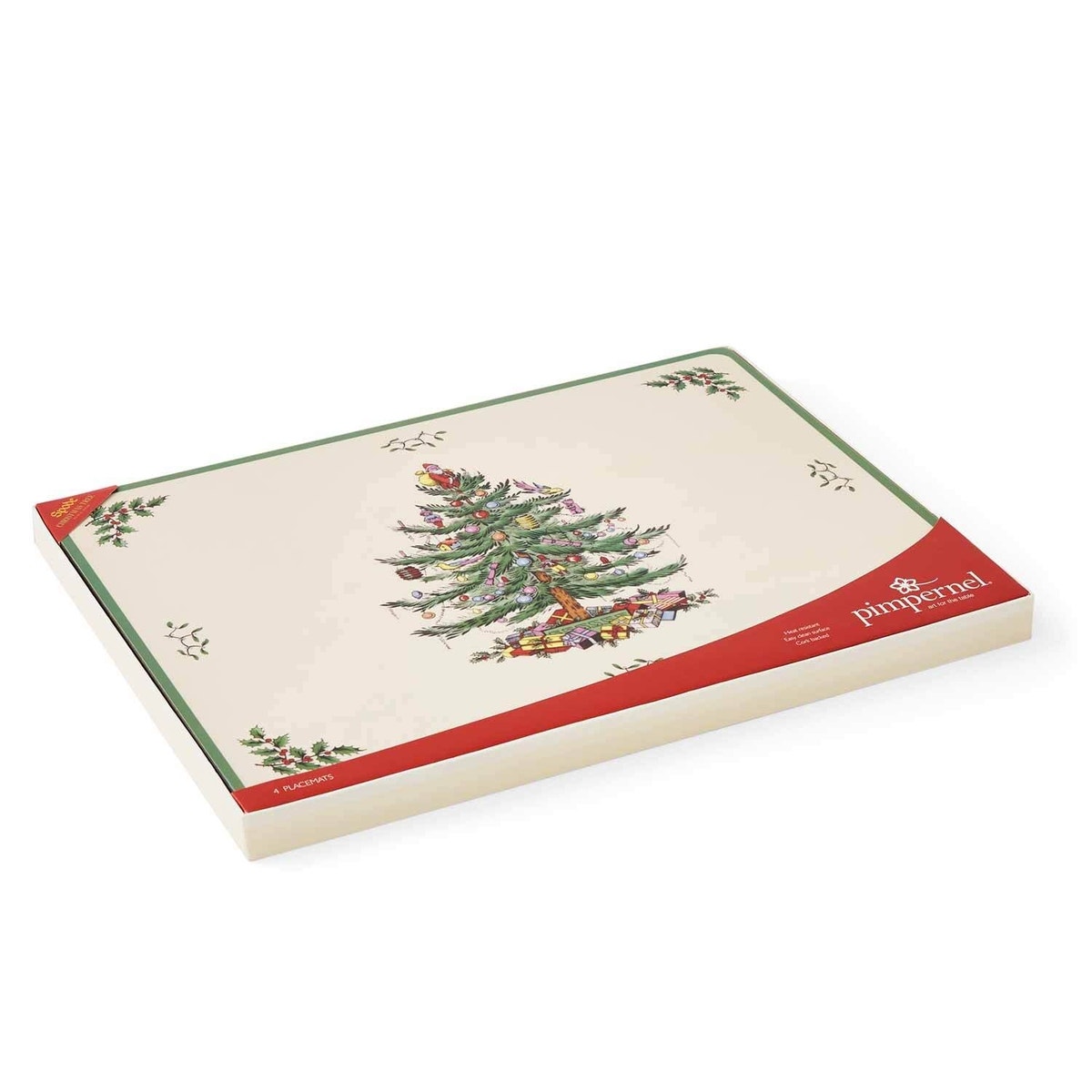 Christmas Tree Set of 4 Large Placemats