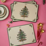 Christmas Tree Set of 4 Large Placemats