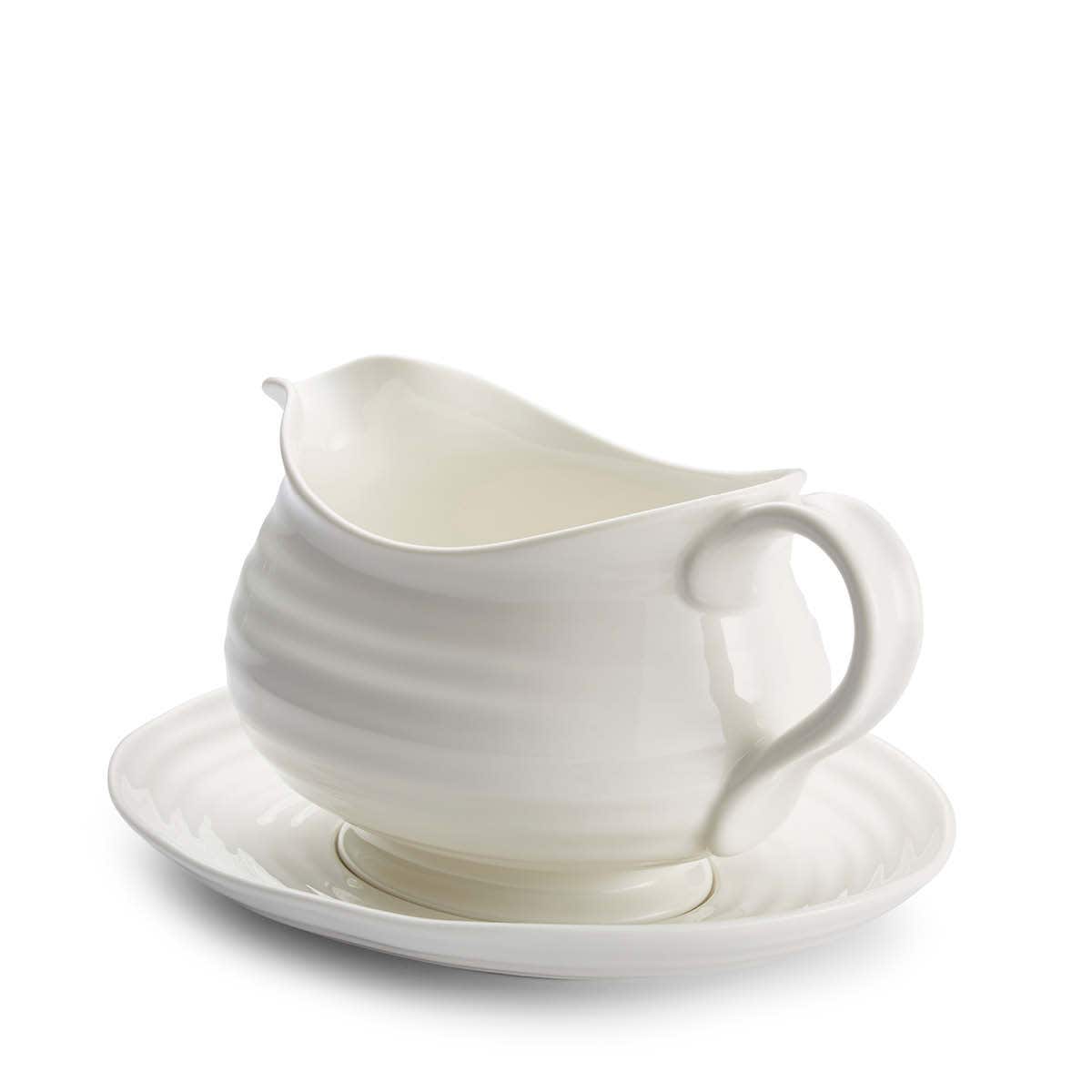 Sophie Conran Gravy Boat & Stand, White