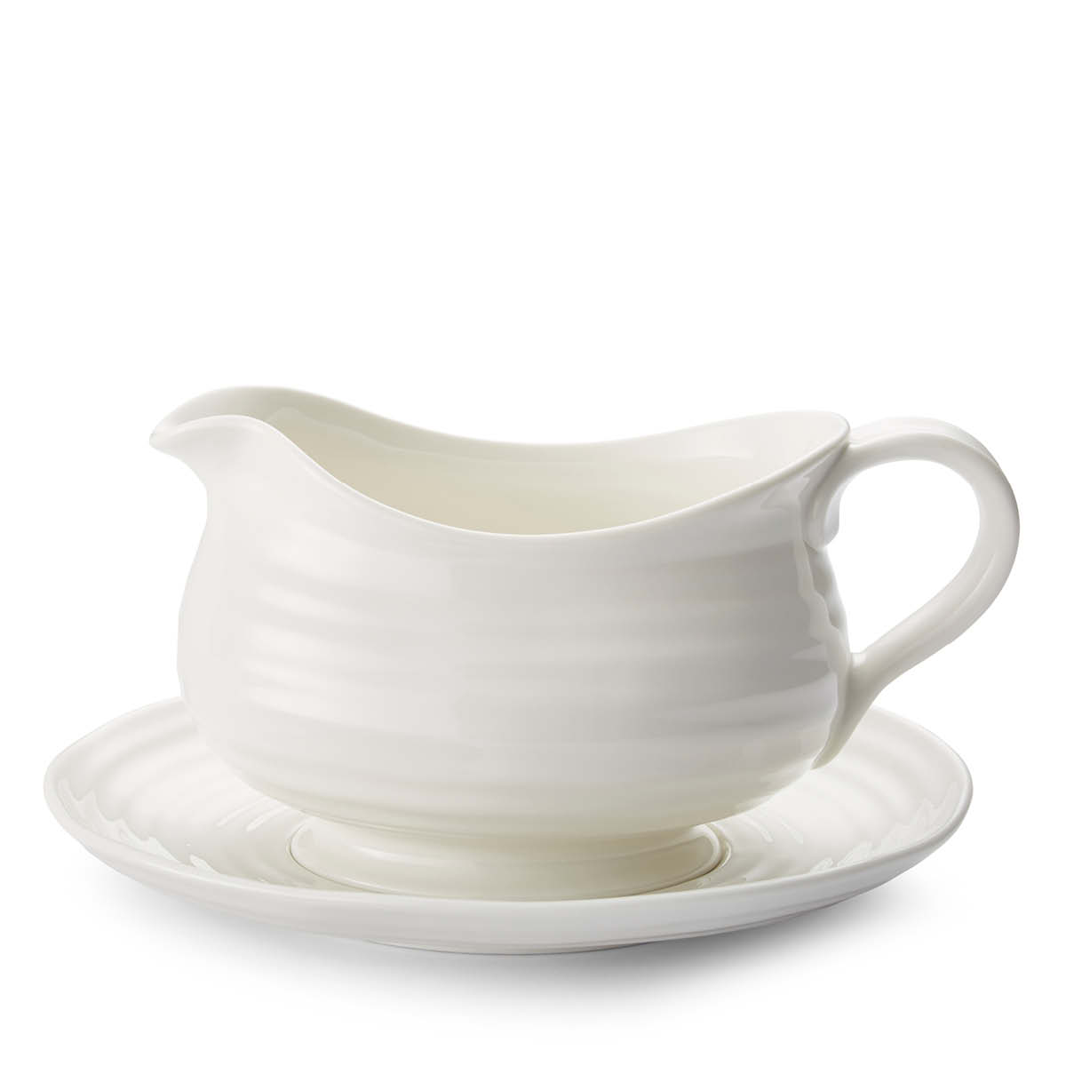 Sophie Conran Gravy Boat & Stand, White