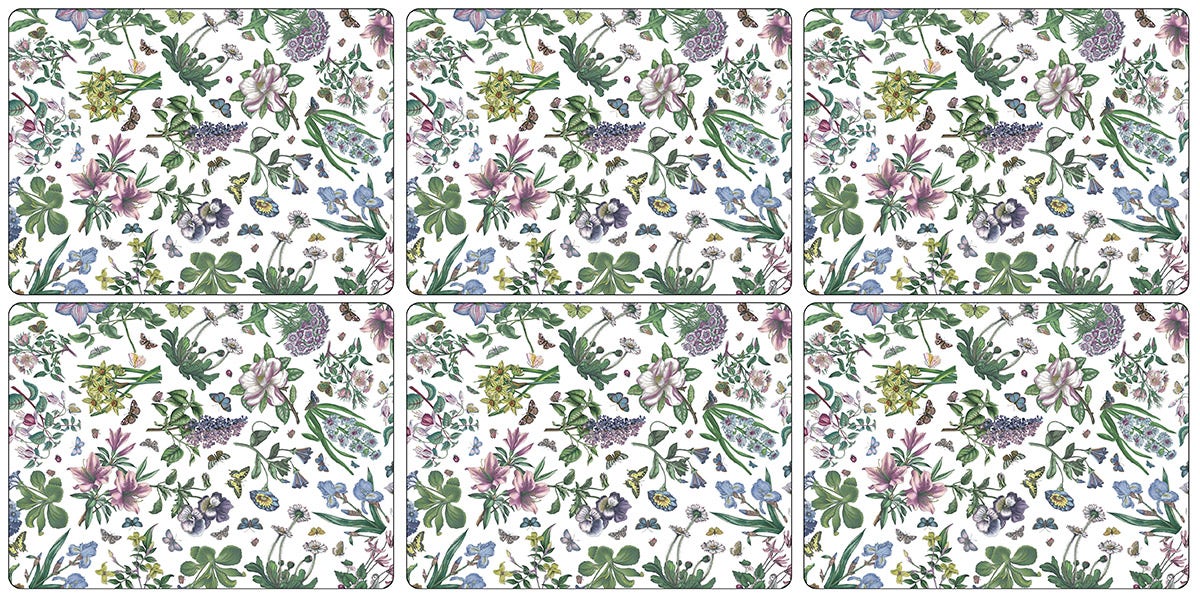 Botanic Garden Set of 6 Chintz Placemats