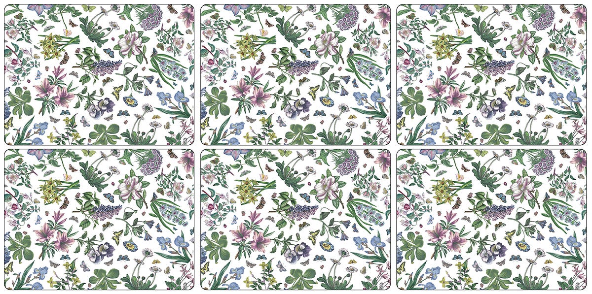 Botanic Garden Set of 6 Chintz Placemats