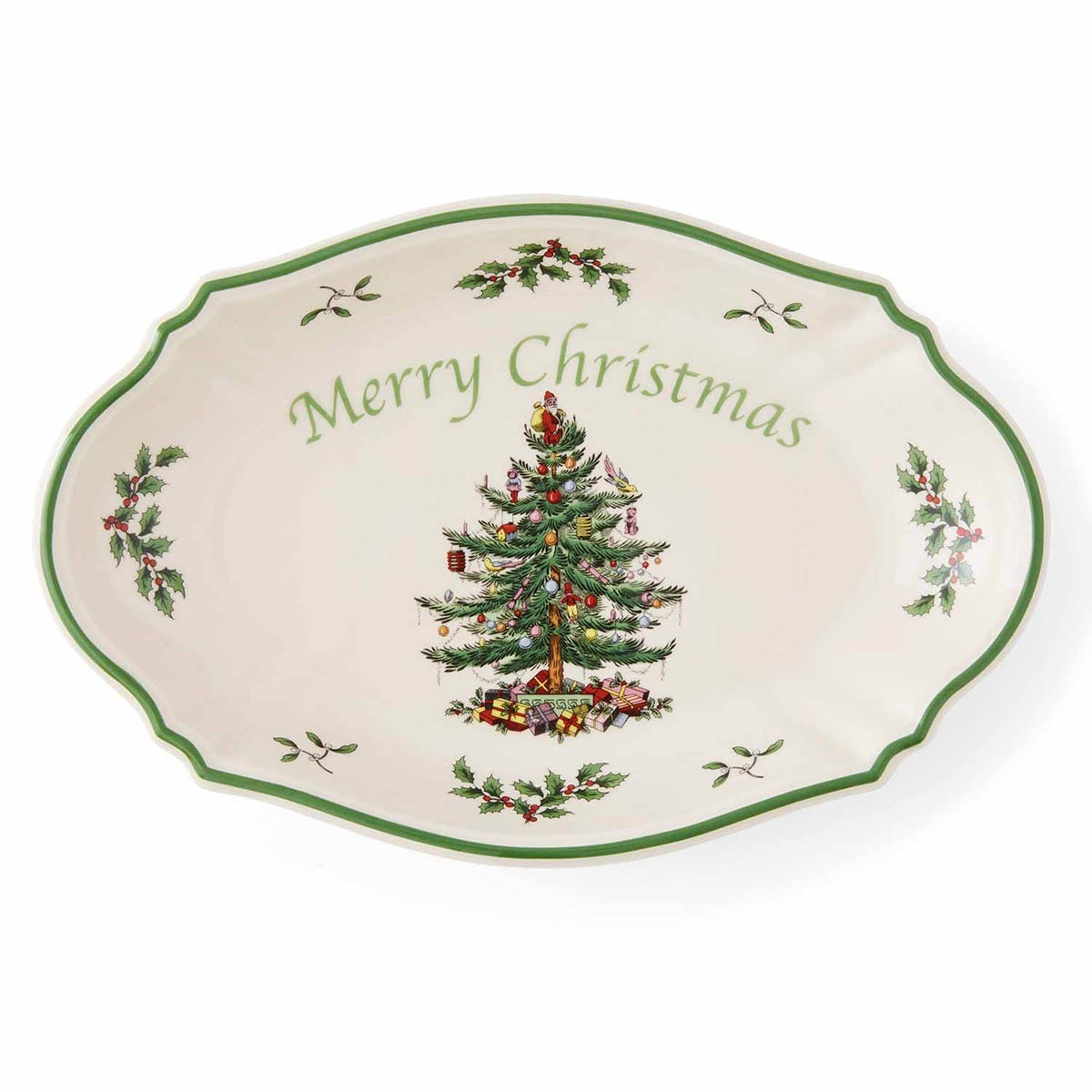 Christmas Tree Merry Christmas Tray