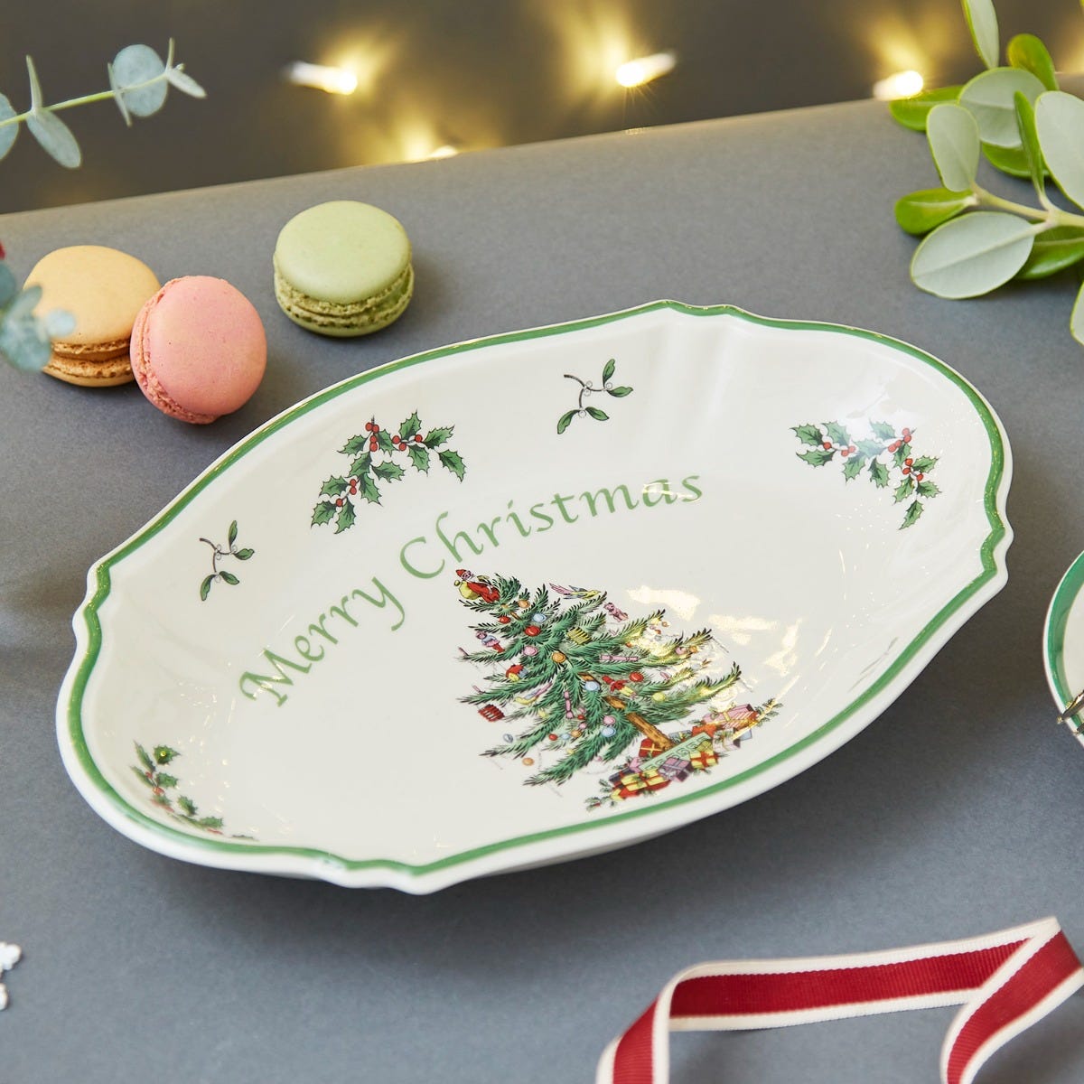 Christmas Tree Merry Christmas Tray