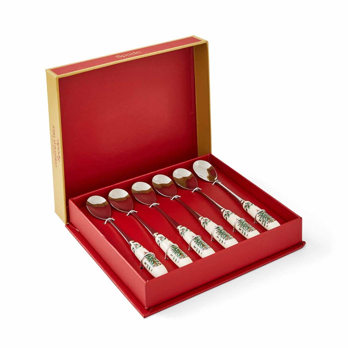 Christmas Tree Set of 6 Tea Spoons