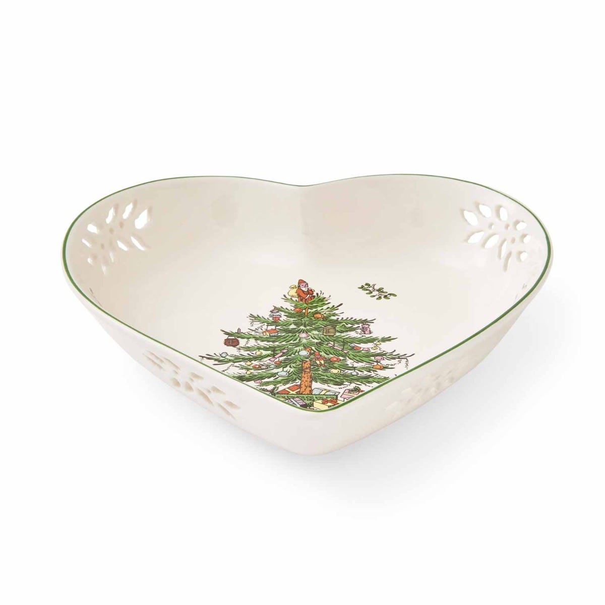 Christmas Tree Heart Dish