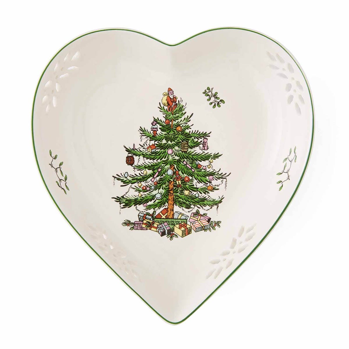 Christmas Tree Heart Dish