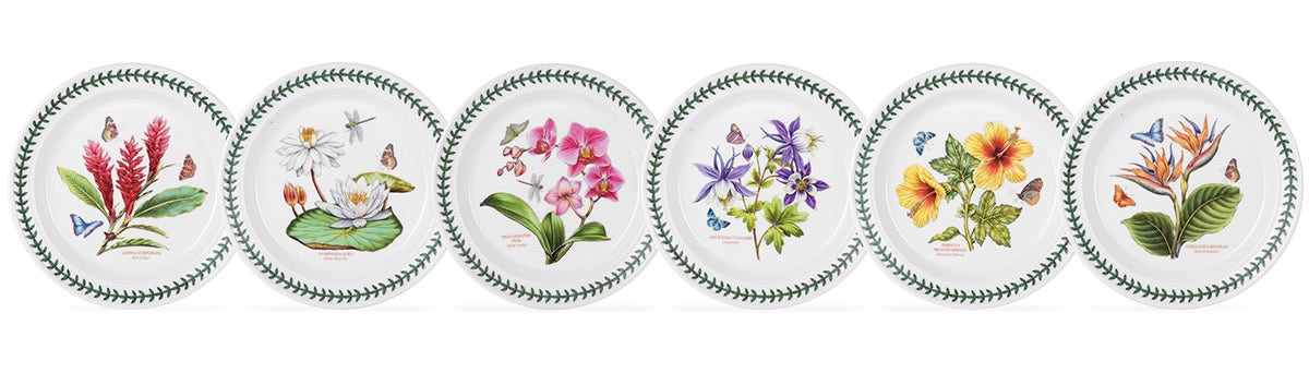 Exotic Botanic Garden Plate Set, 20cm