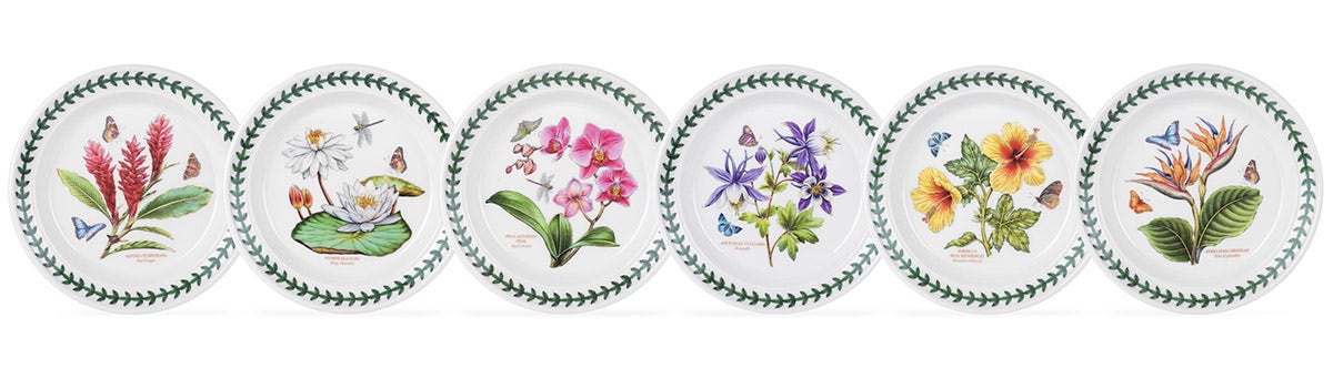 Exotic Botanic Garden Set of 6 Side Plates